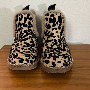 Leopard Print Ankle Boots